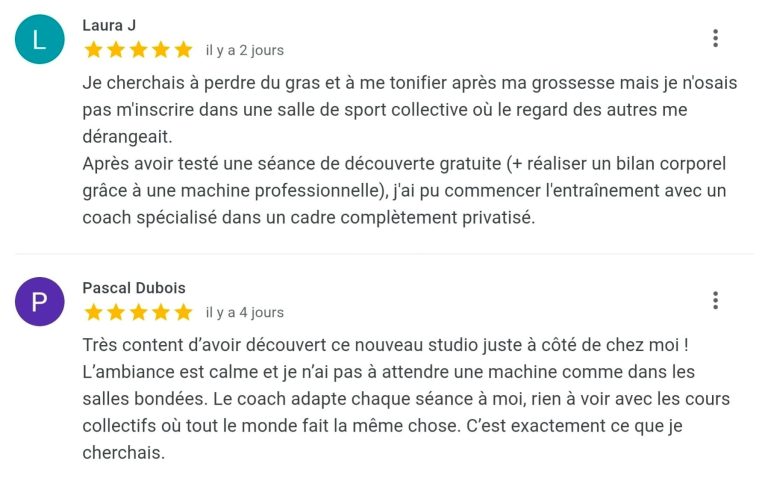 Avis studio coaching privé CSM à Saint-Cloud Avis studio coaching privé CSM à Saint-Cloud coaching post partum