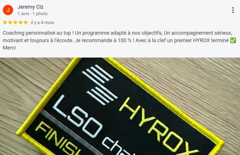 Avis coaching sur mesure Hyrox Avis coaching sur mesure Hyrox